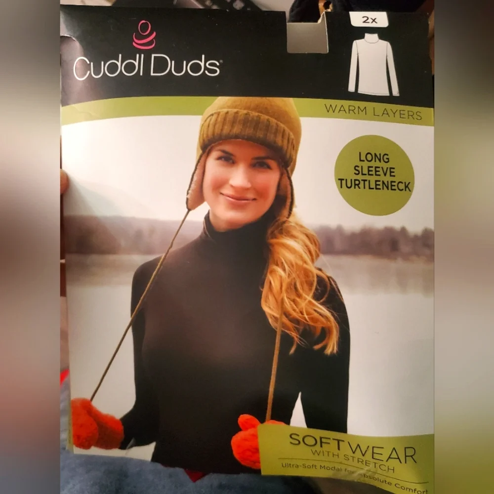 Cuddl Duds- Softwear With Stretch Long Sleeve Turtleneck - Picture 2 of 2